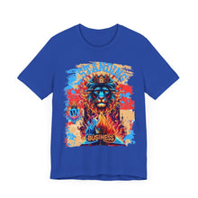 Load image into Gallery viewer, STANDING ON BUSINESS IN BLUE FIRE IN FRONT OF BIBLE (UNISEX)