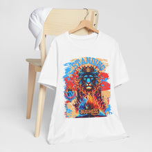 Load image into Gallery viewer, STANDING ON BUSINESS IN BLUE FIRE IN FRONT OF BIBLE (UNISEX)