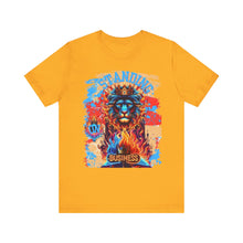 Load image into Gallery viewer, STANDING ON BUSINESS IN BLUE FIRE IN FRONT OF BIBLE (UNISEX)