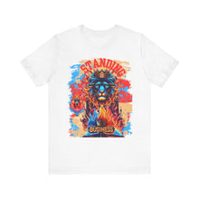 Load image into Gallery viewer, STANDING ON BUSINESS IN RED FIRE IN FRONT OF BIBLE (UNISEX)