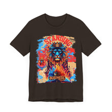 Load image into Gallery viewer, STANDING ON BUSINESS IN RED FIRE IN FRONT OF BIBLE (UNISEX)