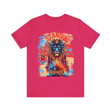 Load image into Gallery viewer, STANDING ON BUSINESS IN RED FIRE IN FRONT OF BIBLE (UNISEX)