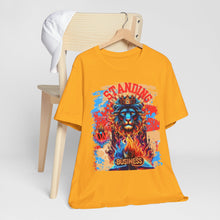 Load image into Gallery viewer, STANDING ON BUSINESS IN RED FIRE IN FRONT OF BIBLE (UNISEX)