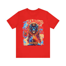 Load image into Gallery viewer, STANDING ON BUSINESS IN RED FIRE IN FRONT OF BIBLE (UNISEX)