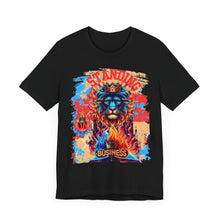 Load image into Gallery viewer, STANDING ON BUSINESS IN RED FIRE IN FRONT OF BIBLE (UNISEX)