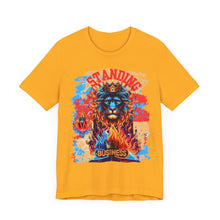 Load image into Gallery viewer, STANDING ON BUSINESS IN RED FIRE IN FRONT OF BIBLE (UNISEX)