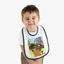 Load image into Gallery viewer, Baby Contrast Trim Jersey Bib