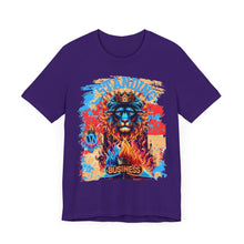 Load image into Gallery viewer, STANDING ON BUSINESS IN BLUE FIRE IN FRONT OF BIBLE (UNISEX)