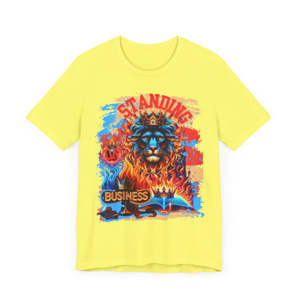 STANDING ON BUSINESS IN RED FIRE ON THE SIDE (UNISEX)