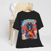 Load image into Gallery viewer, STANDING ON BUSINESS IN BLUE FIRE IN FRONT OF BIBLE (UNISEX)
