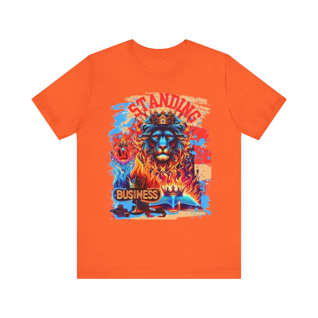 STANDING ON BUSINESS IN RED FIRE ON THE SIDE (UNISEX)