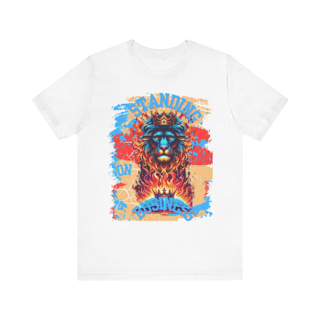 STANDING ON BUSINESS IN BLUE BUSINESS IN THE FRONT (UNISEX)