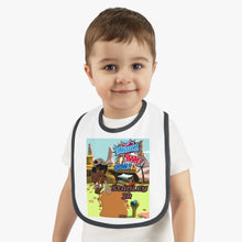 Load image into Gallery viewer, Baby Contrast Trim Jersey Bib
