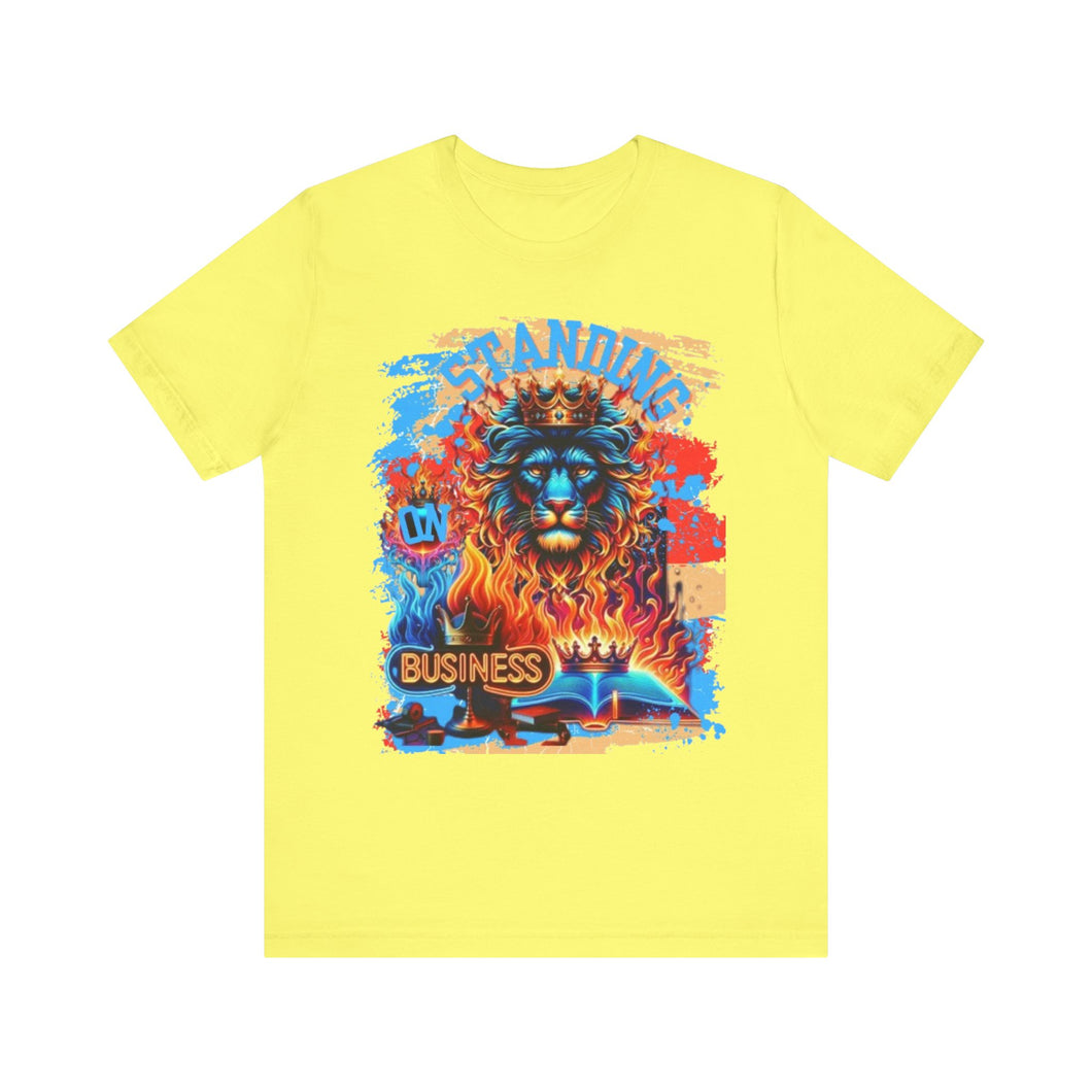 STANDING ON BUSINESS IN BLUE FIRE ON THE SIDE (UNISEX)