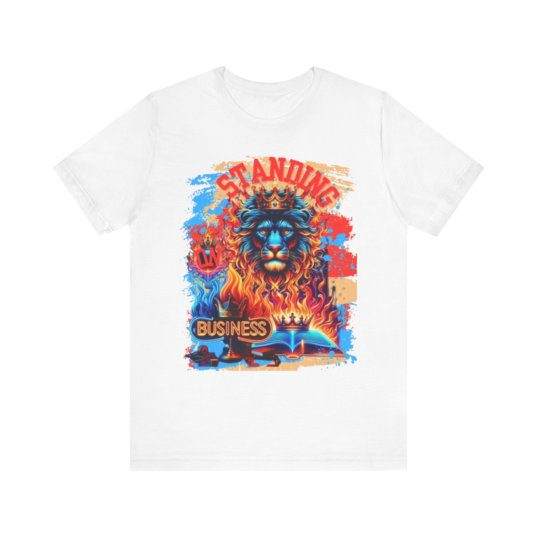 STANDING ON BUSINESS IN RED FIRE ON THE SIDE (UNISEX)