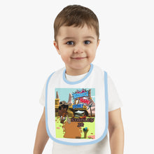 Load image into Gallery viewer, Baby Contrast Trim Jersey Bib
