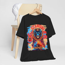 Load image into Gallery viewer, STANDING ON BUSINESS IN RED FIRE IN FRONT OF BIBLE (UNISEX)
