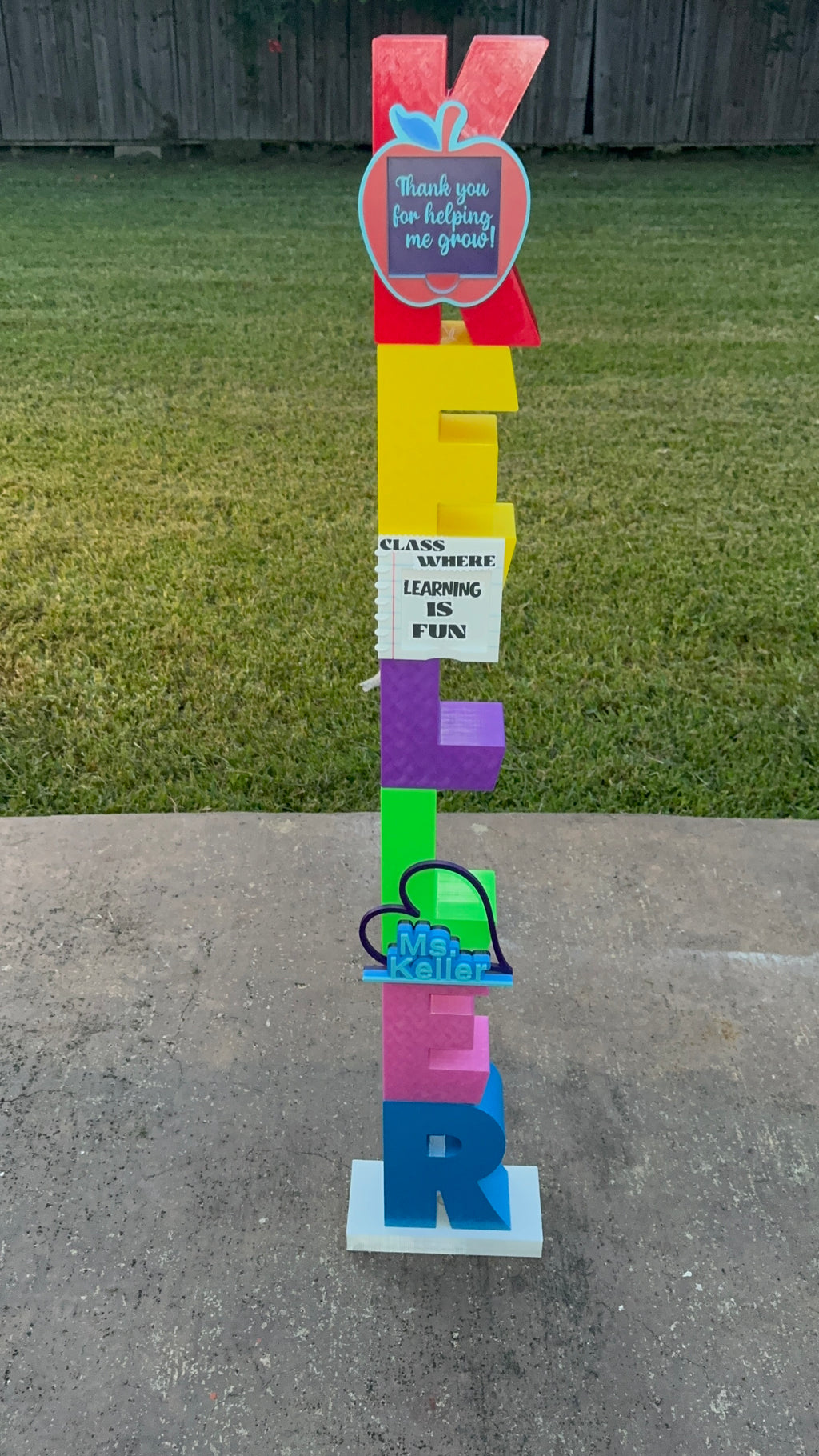 Custom Stackable Letter
