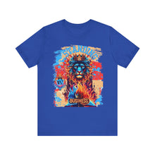 Load image into Gallery viewer, STANDING ON BUSINESS IN BLUE FIRE IN FRONT OF BIBLE (UNISEX)

