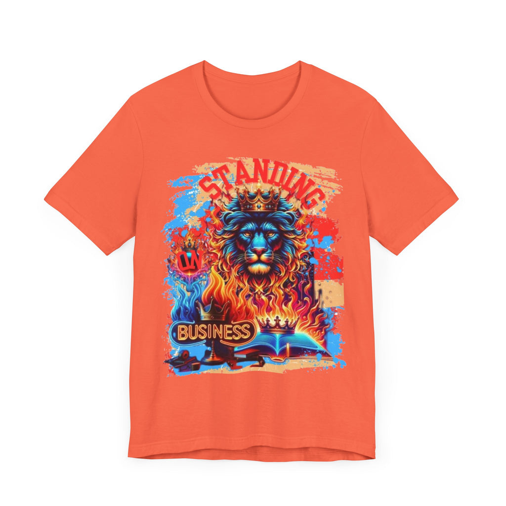 STANDING ON BUSINESS IN RED FIRE ON THE SIDE (UNISEX)