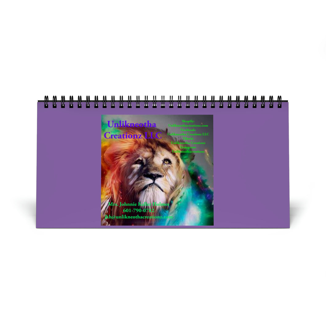 Simplex Desk Calendar (2024 grid)