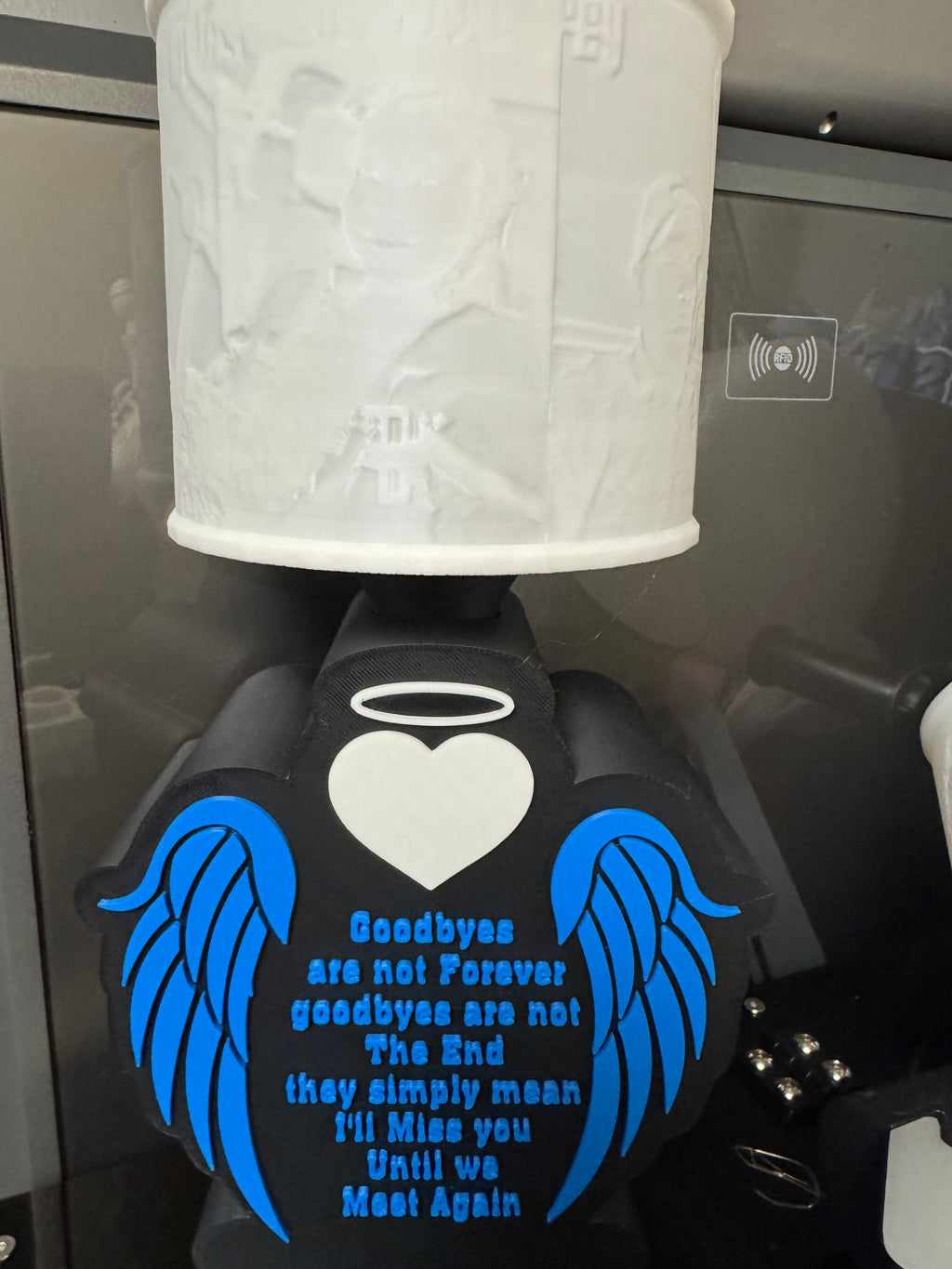 Customized Memorial Lampshade and Lamp Base Keepsake