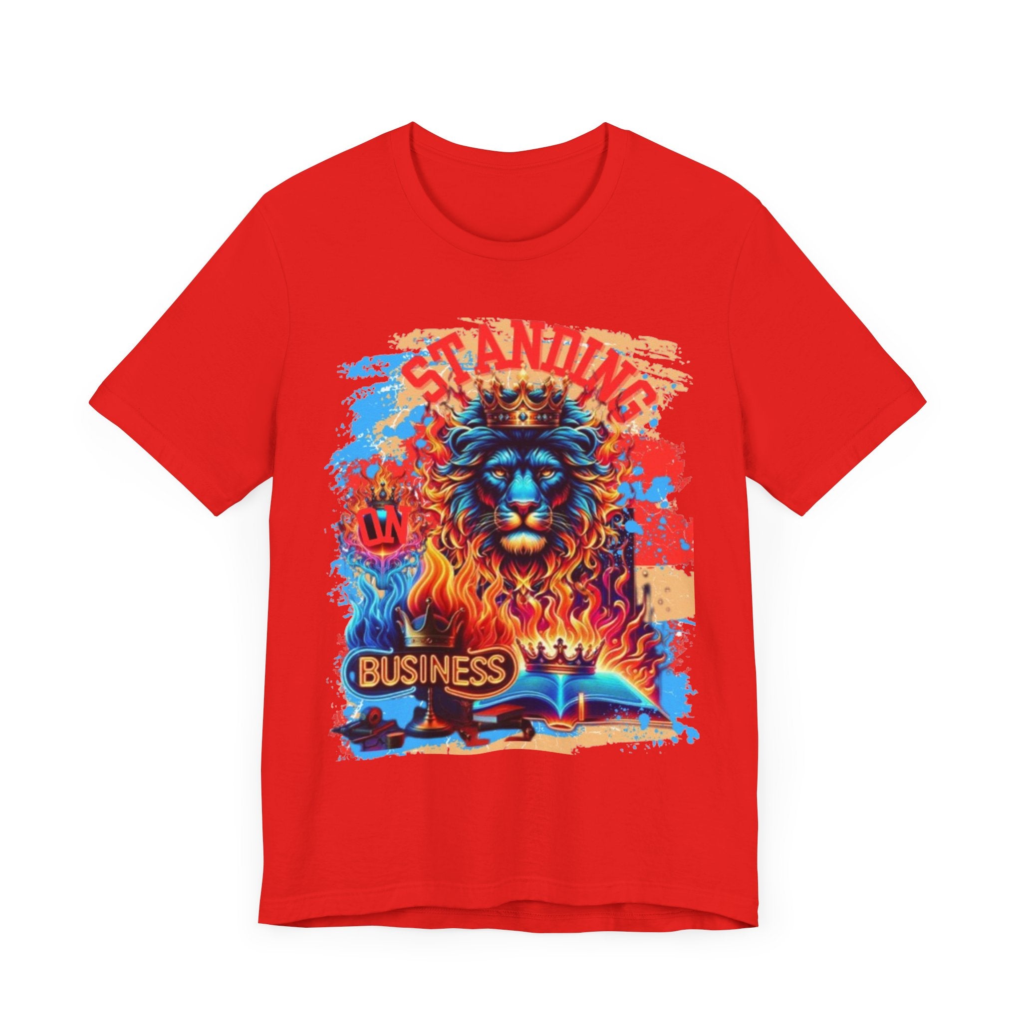 STANDING ON BUSINESS IN RED FIRE ON THE SIDE (UNISEX)
