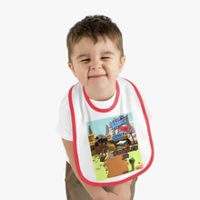 Load image into Gallery viewer, Baby Contrast Trim Jersey Bib
