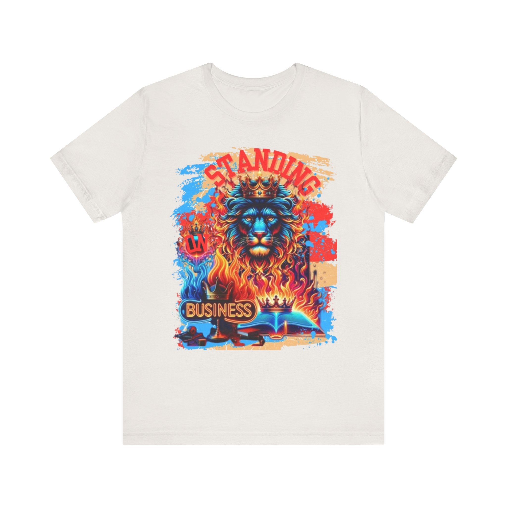 STANDING ON BUSINESS IN RED FIRE ON THE SIDE (UNISEX)